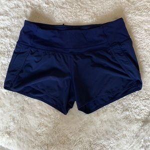 Lululemon speed up short navy size 6